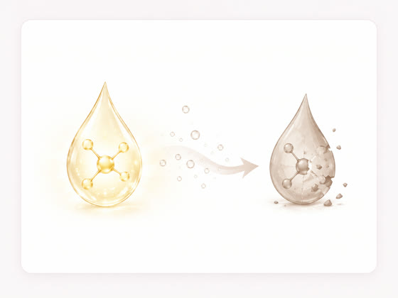 Active ingredients degrading through oxidation